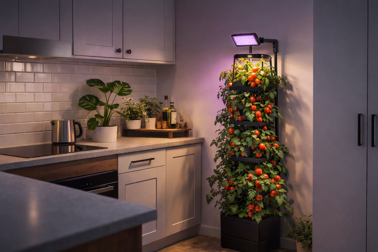 Premium Indoor Vertical Garden with LED Grow Light – Complete Home Growing Kit